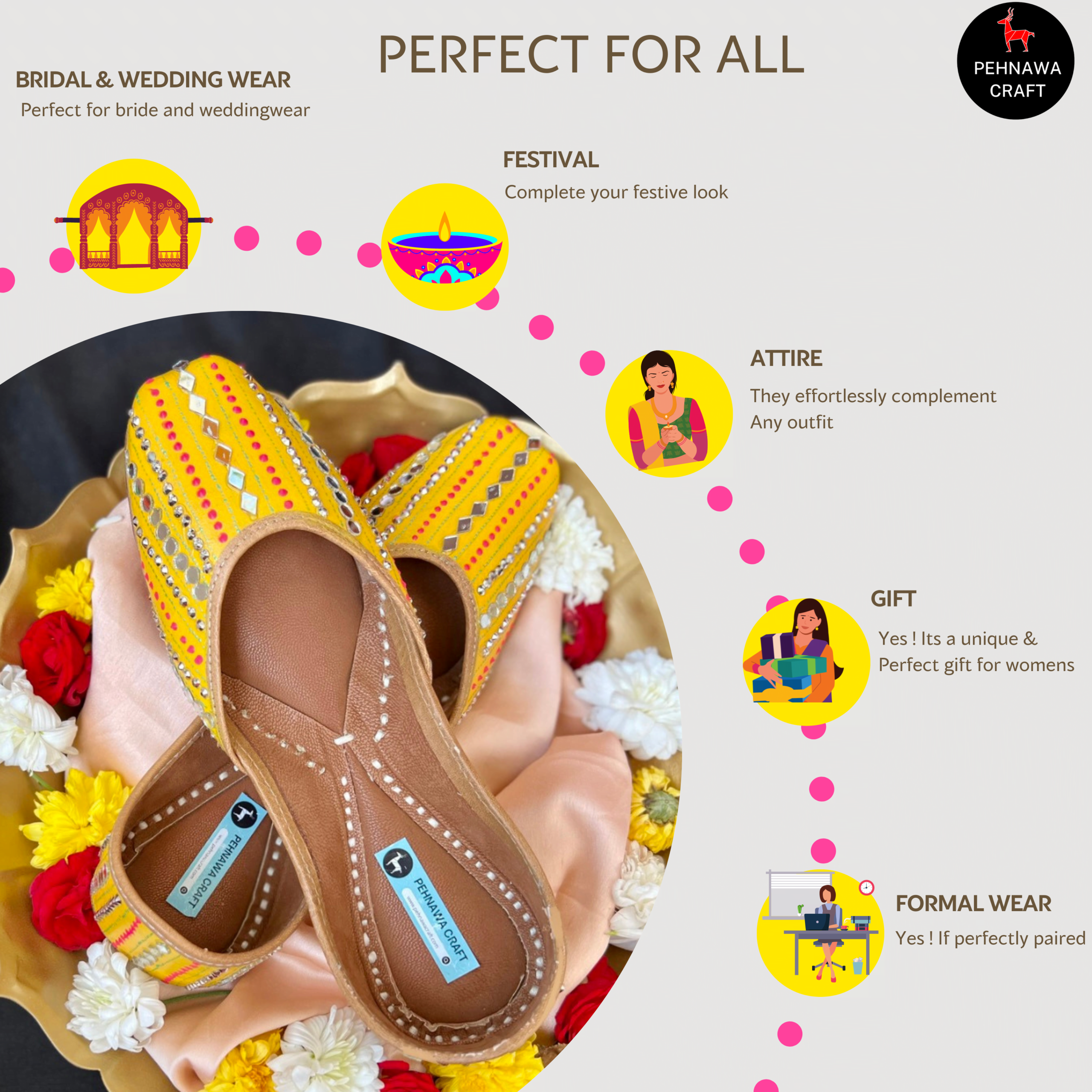 Tarang jutti yellow jutti Perfect for all
