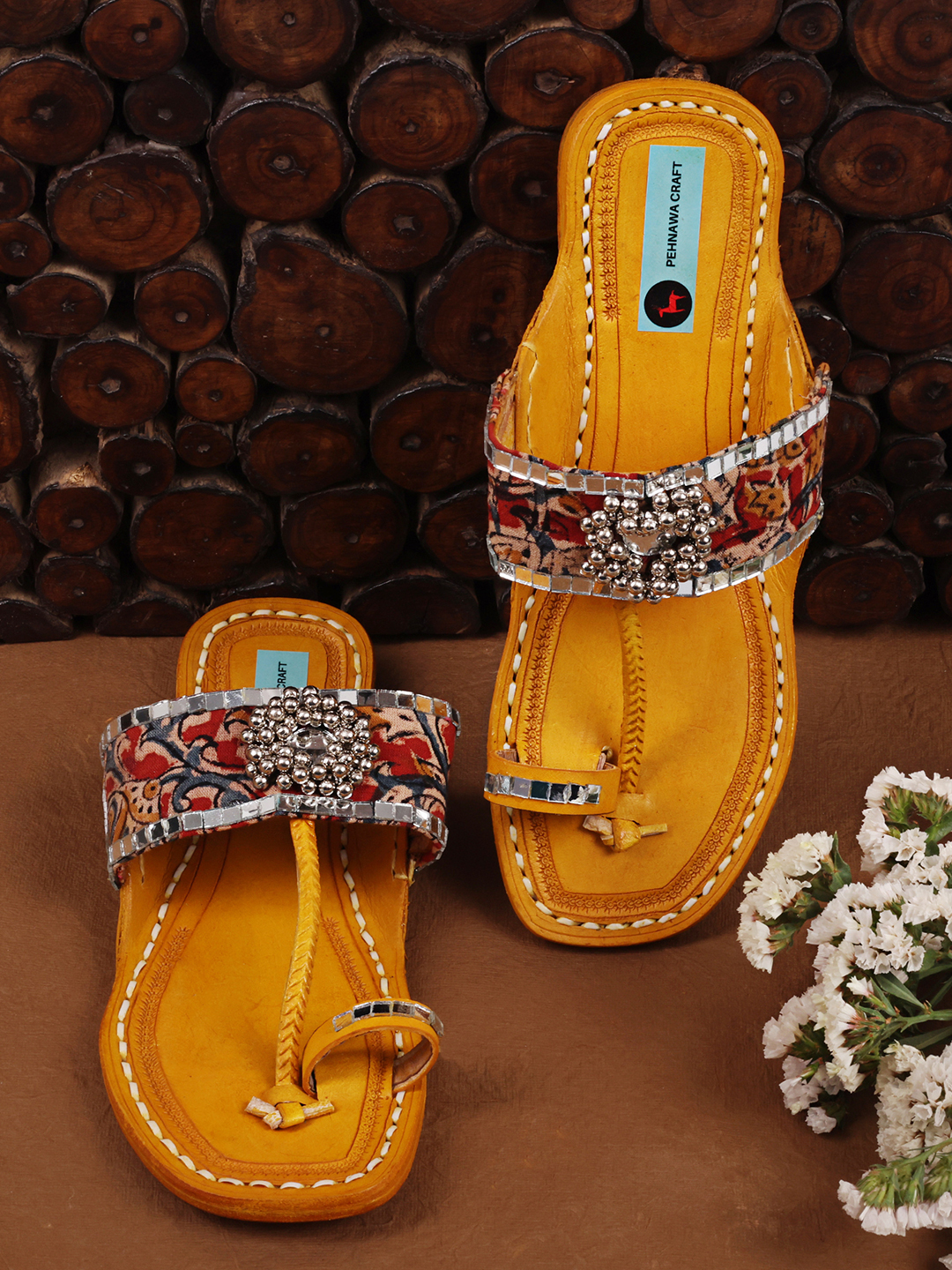 kalamkari Jewel oxidised Kolhapuri for women
