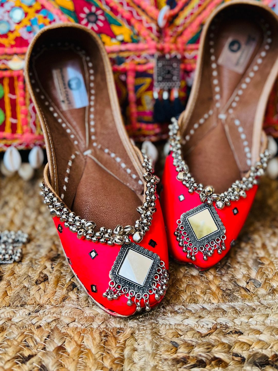 Albeli Red full Jutti | Red mojari