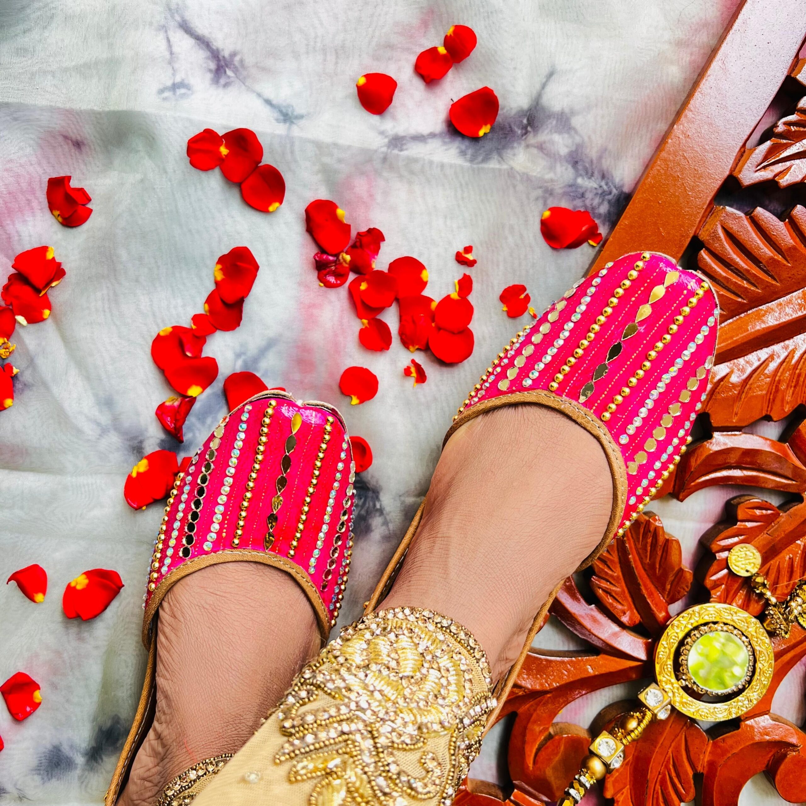 Tarang Pink Jutti | Casual Ethnic mojari for women