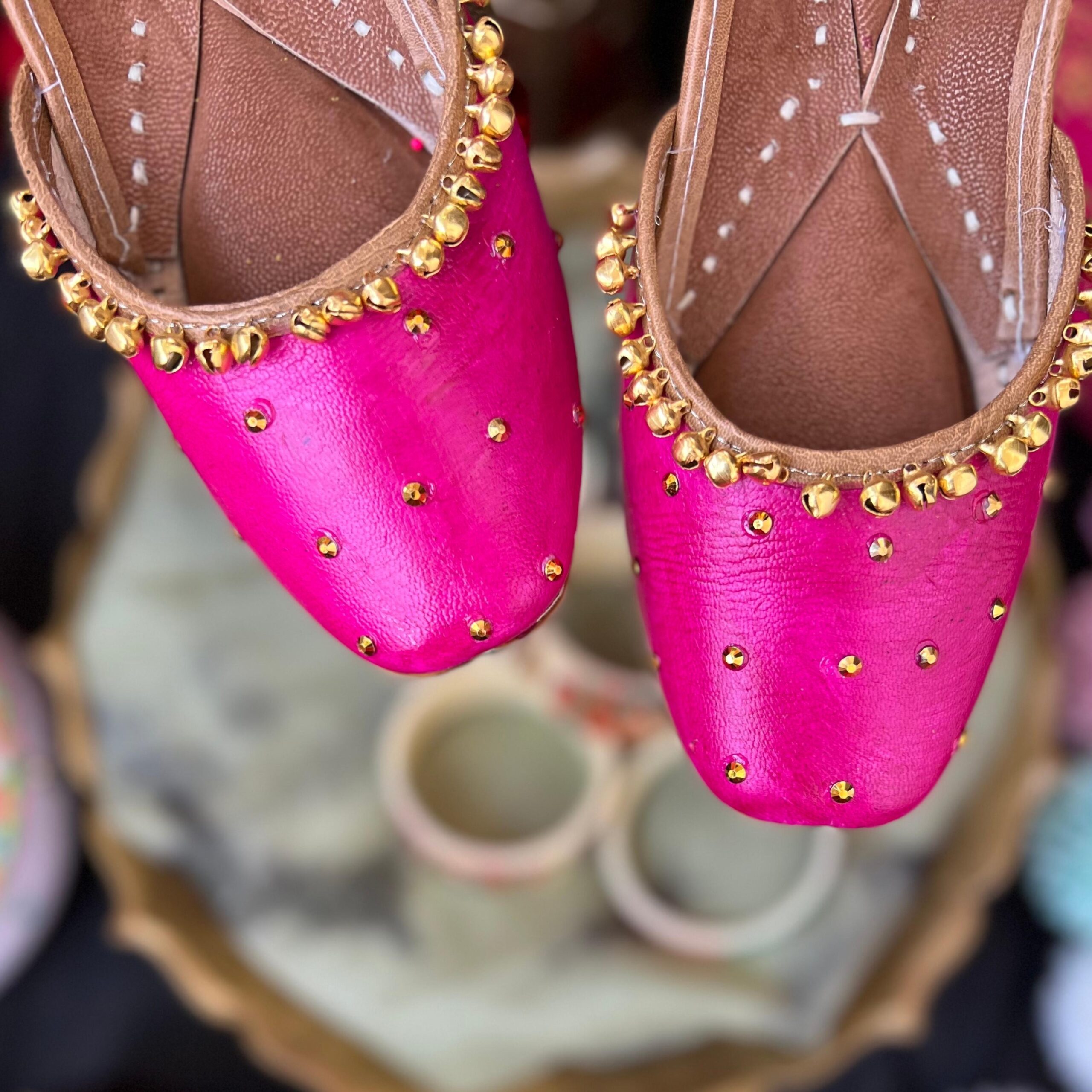 Pink Ghungroo Jutti | Pink Jutti for women | Casual and ethinic jutti for women