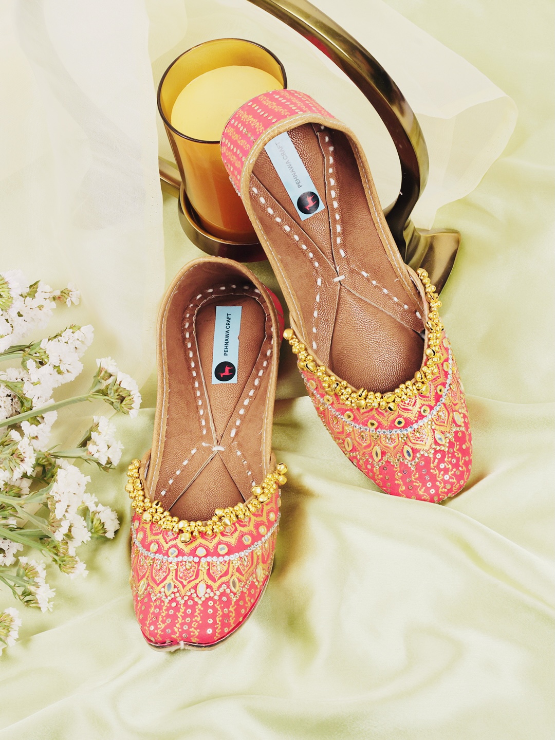 Sringaar red Jutti | Bridal Jutti for wedding| Red and gold jutti
