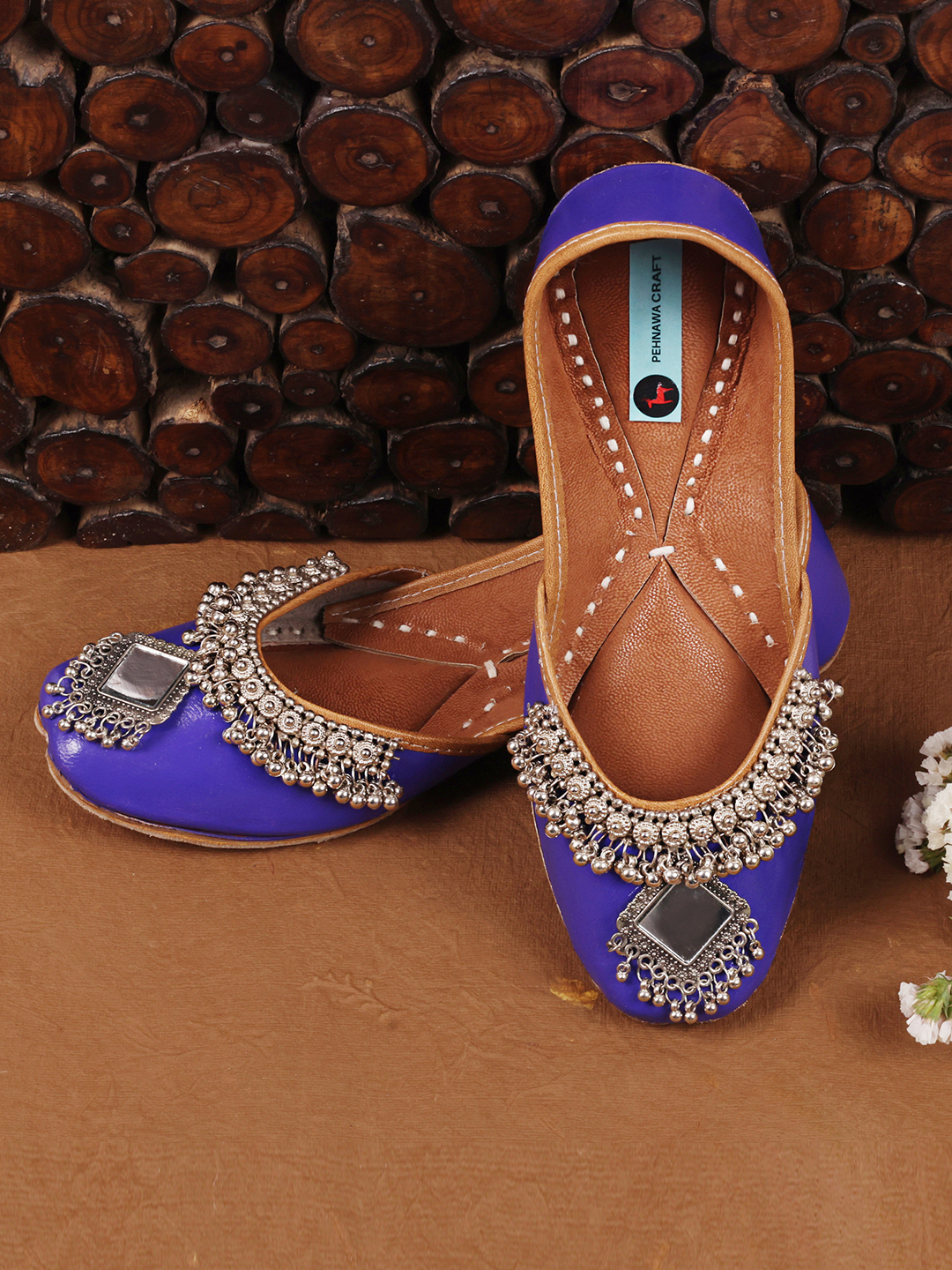 Purple Oxidised Jutti for women | Bridal ethnic mojari for girls