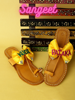 Sangeet Collection : Kudi Pataka Bow Kolhapuri for Women | PehnawaCraft Kolhapuri